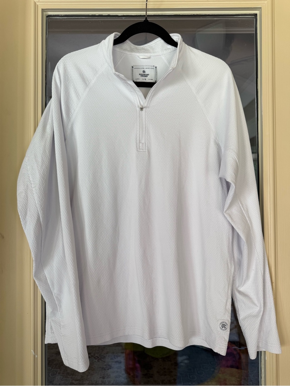 Reigning Champ White Quarter Zip Performance Jacket Men’s Large